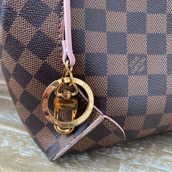 Louis Vuitton RARE Rose Ballerine Caissa Damier Ebene Hobo Graceful Set Bundle - Picture 8 of 12